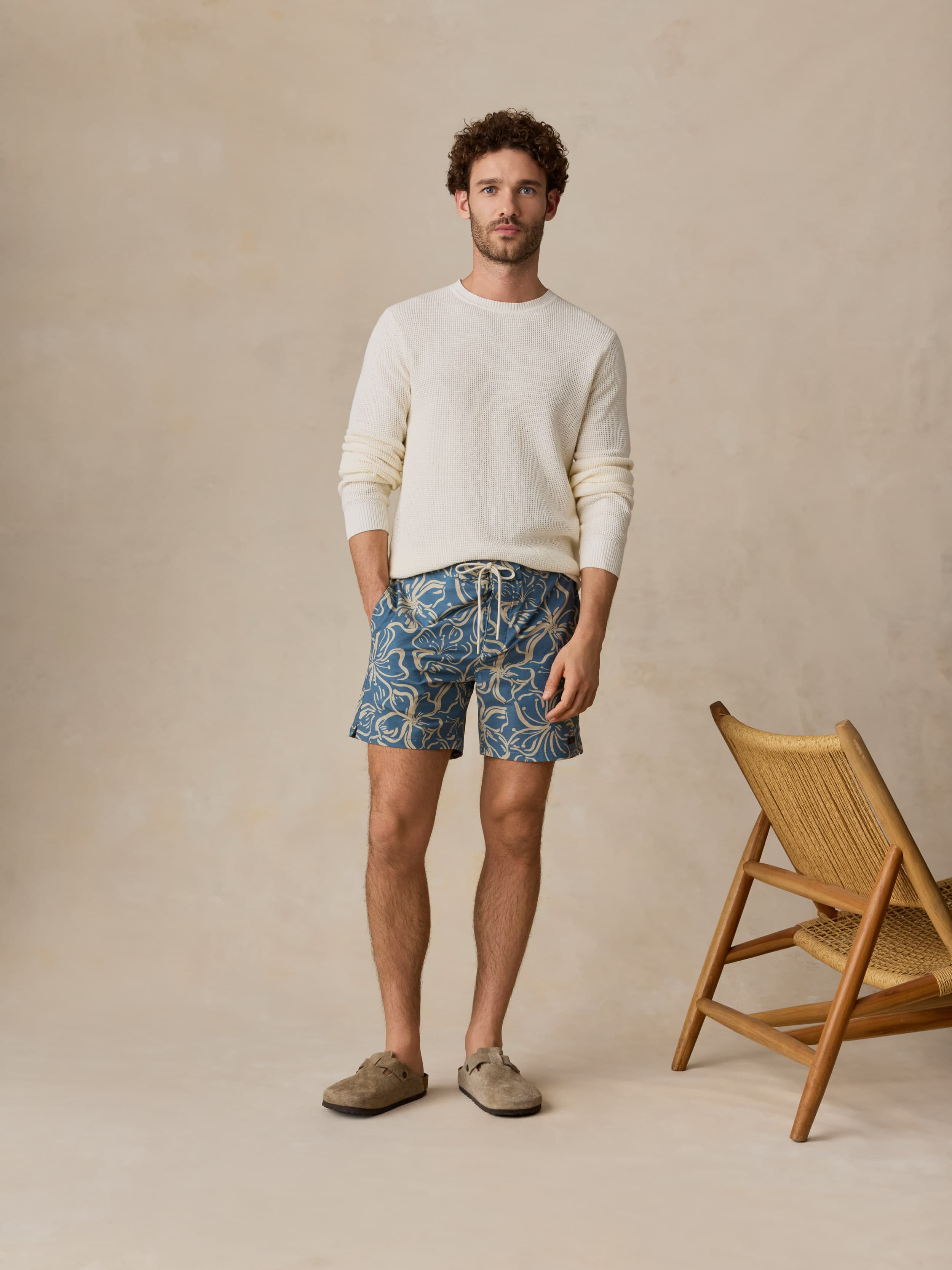All Dayâ„?Boardshort - Aqua Sand Blossom