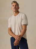 Short-Sleeve Sweater Tee - Faded Sand Melange