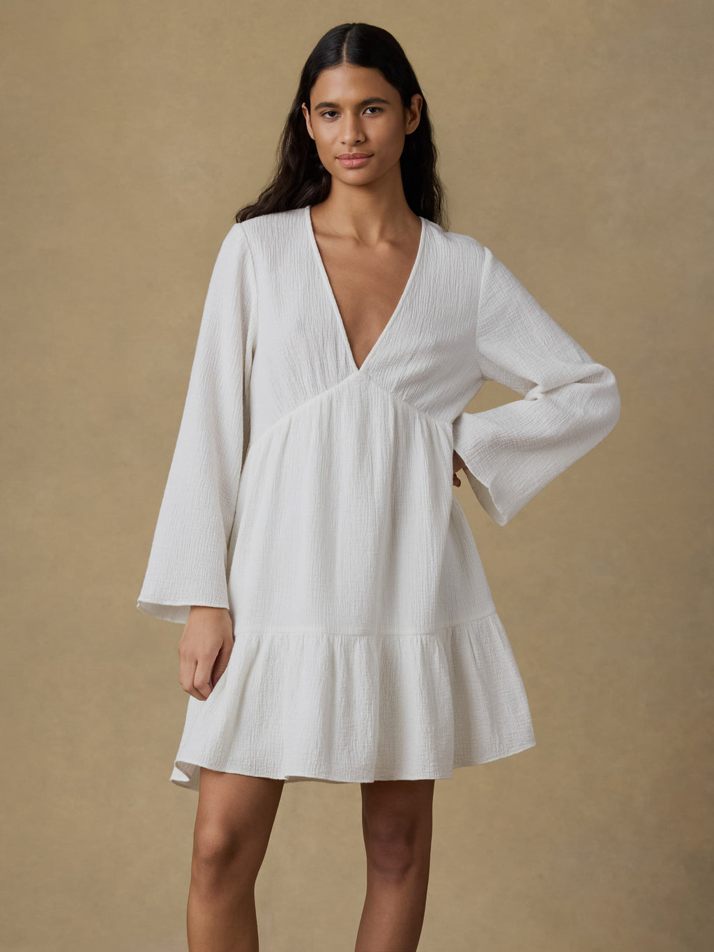 Dune Cotton Gauze Oceana Dress - White