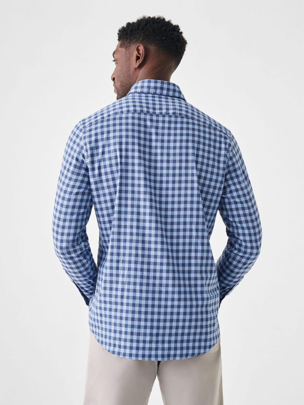 The Movement Shirt - Navy Skies Check