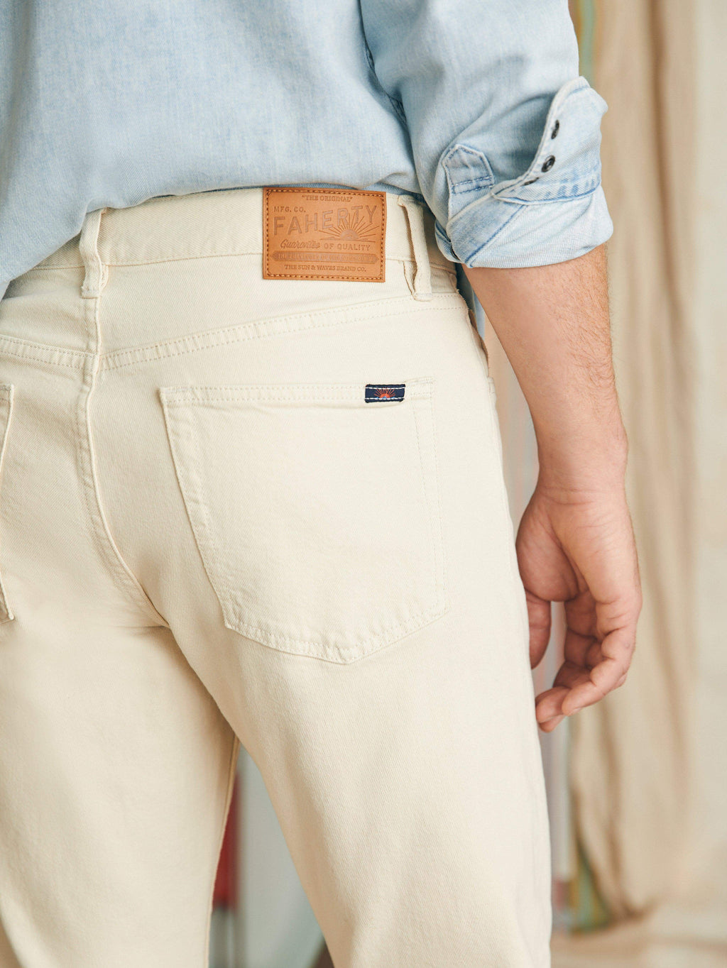 Slim Straight Denim (32") - Stone