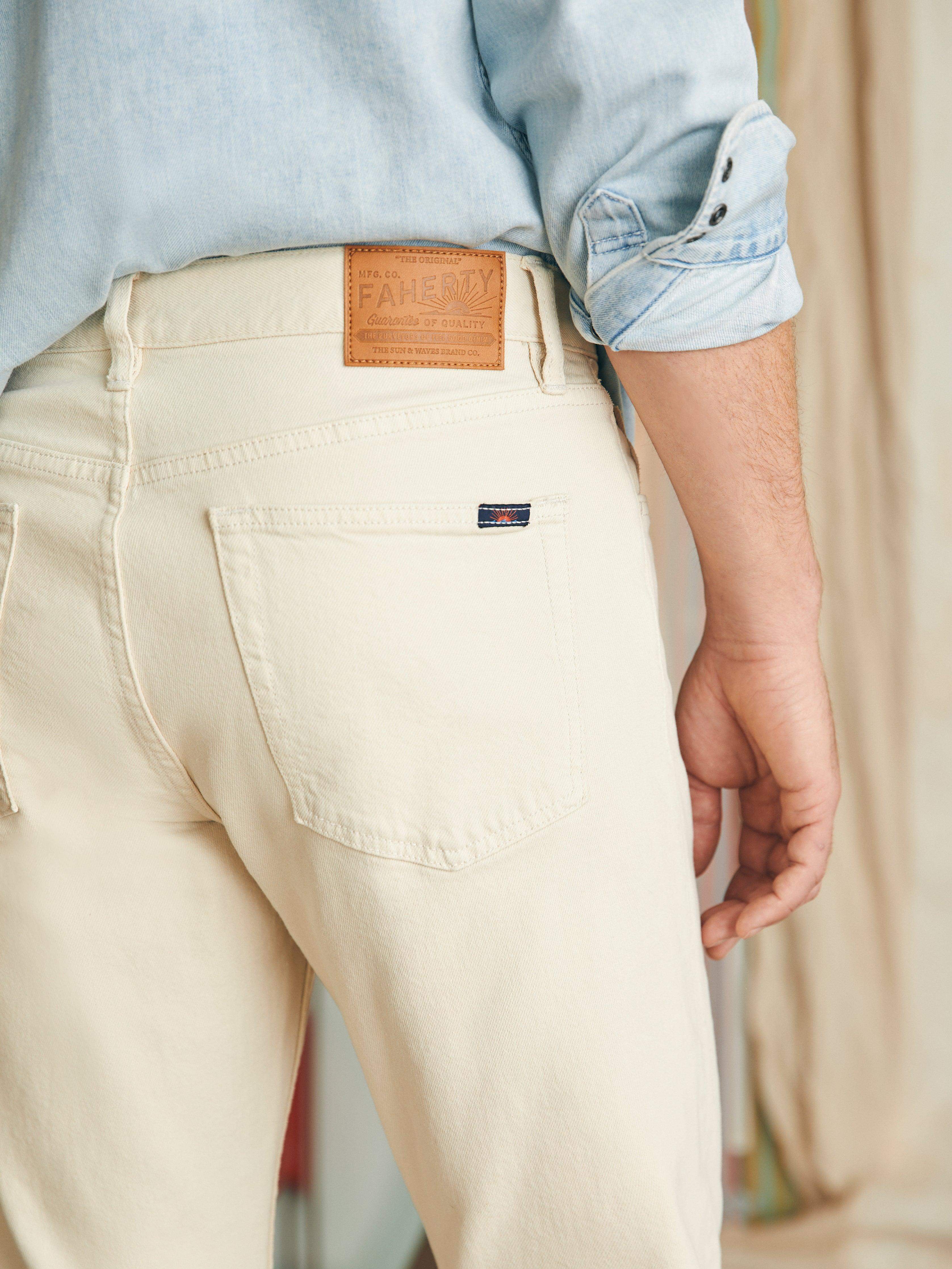 Slim Straight Denim (32") - Stone