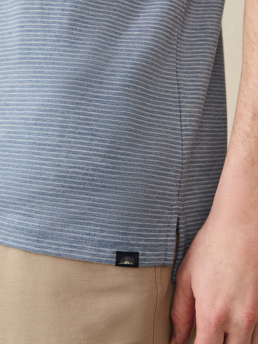 Short-Sleeve Movementâ„?Polo - Azure Beach Stripe