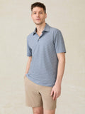 Short-Sleeve Movementâ„?Polo - Azure Beach Stripe