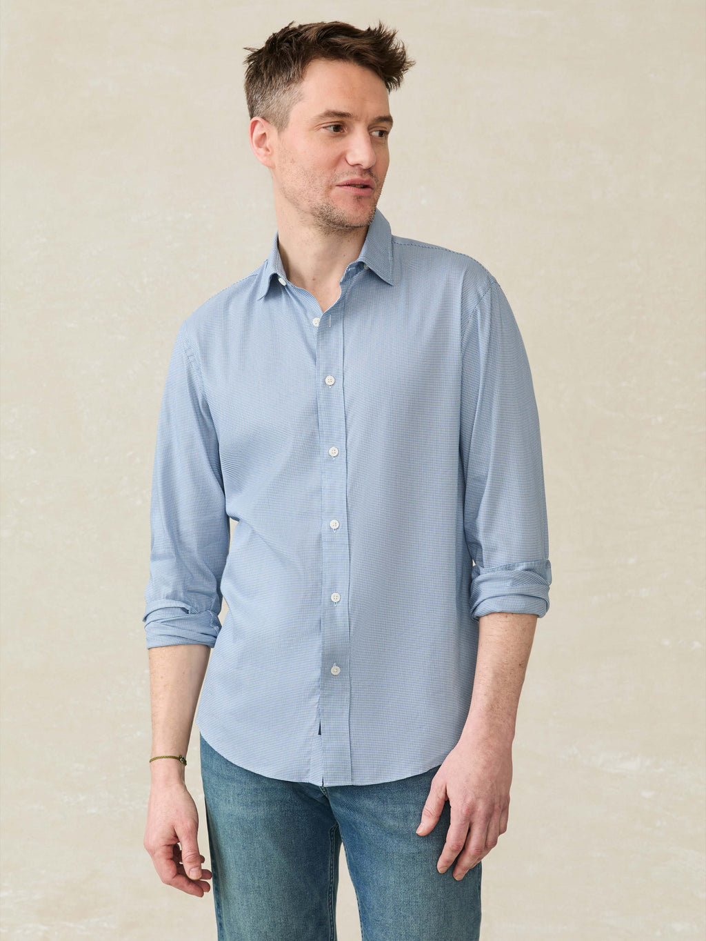 The Movementâ„?Shirt - Azure Pincheck