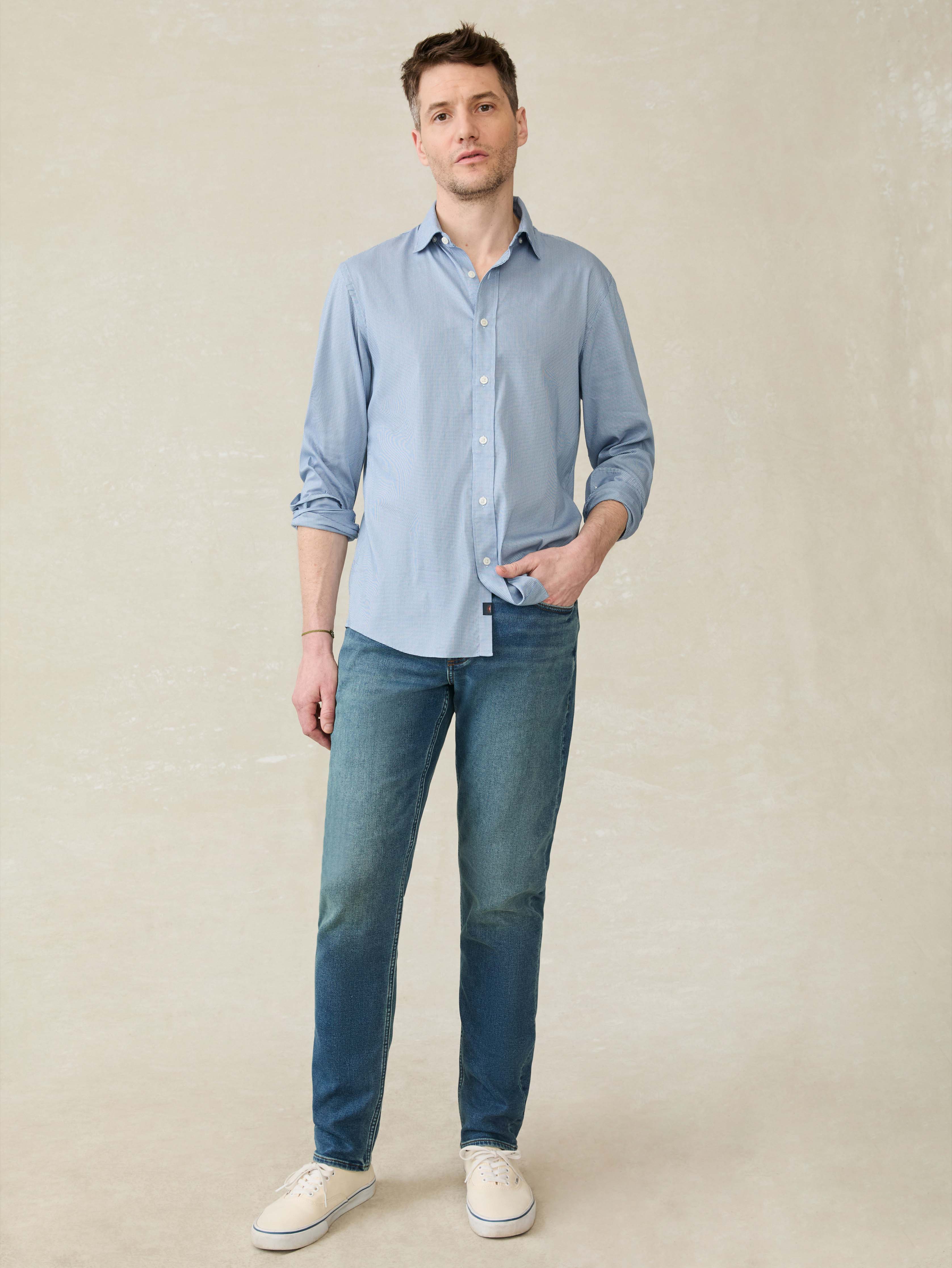 The Movementâ„?Shirt - Azure Pincheck