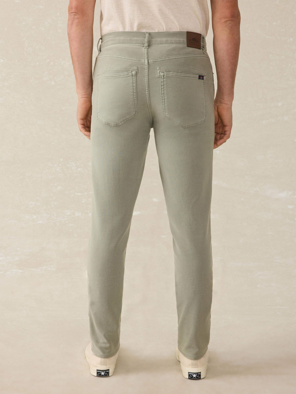 Stretch Terry 5-Pocket Athletic Fit Pant - Faded Olive
