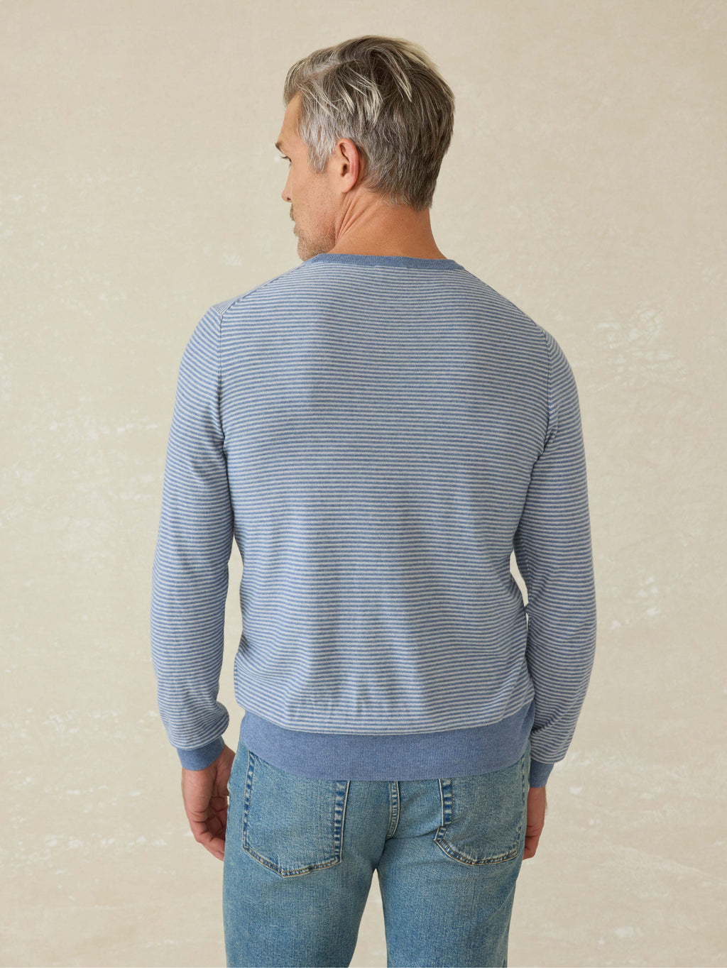 Movementâ„?Crewneck Sweater - Coastal Shore Stripe