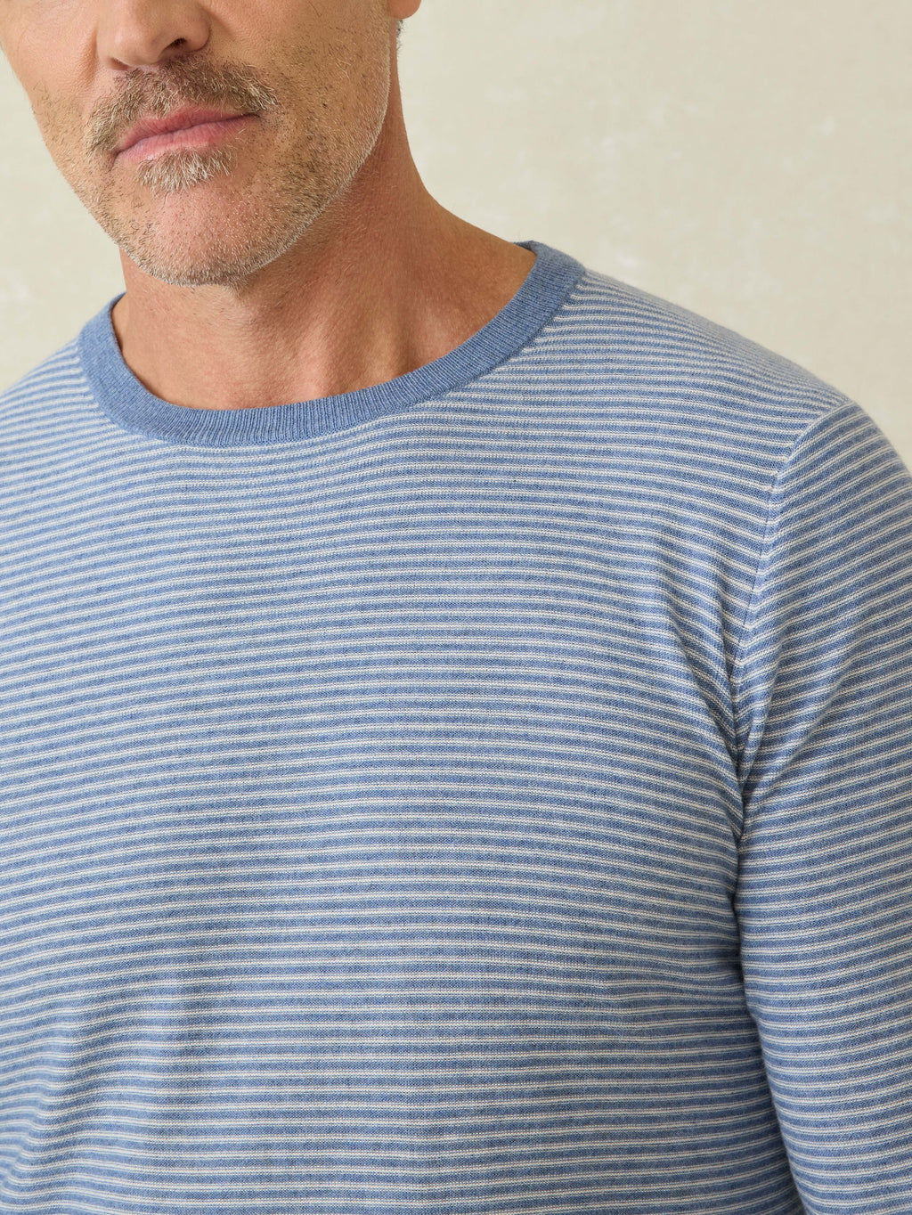 Movementâ„?Crewneck Sweater - Coastal Shore Stripe