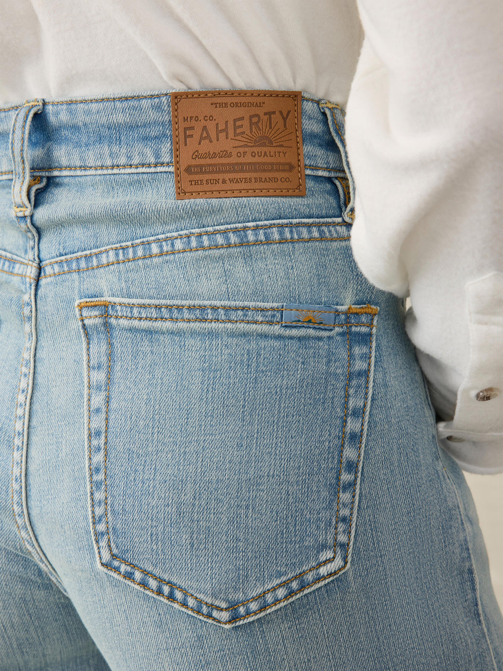 Saturday Denim Wide Leg Ankle - West Cove Wash