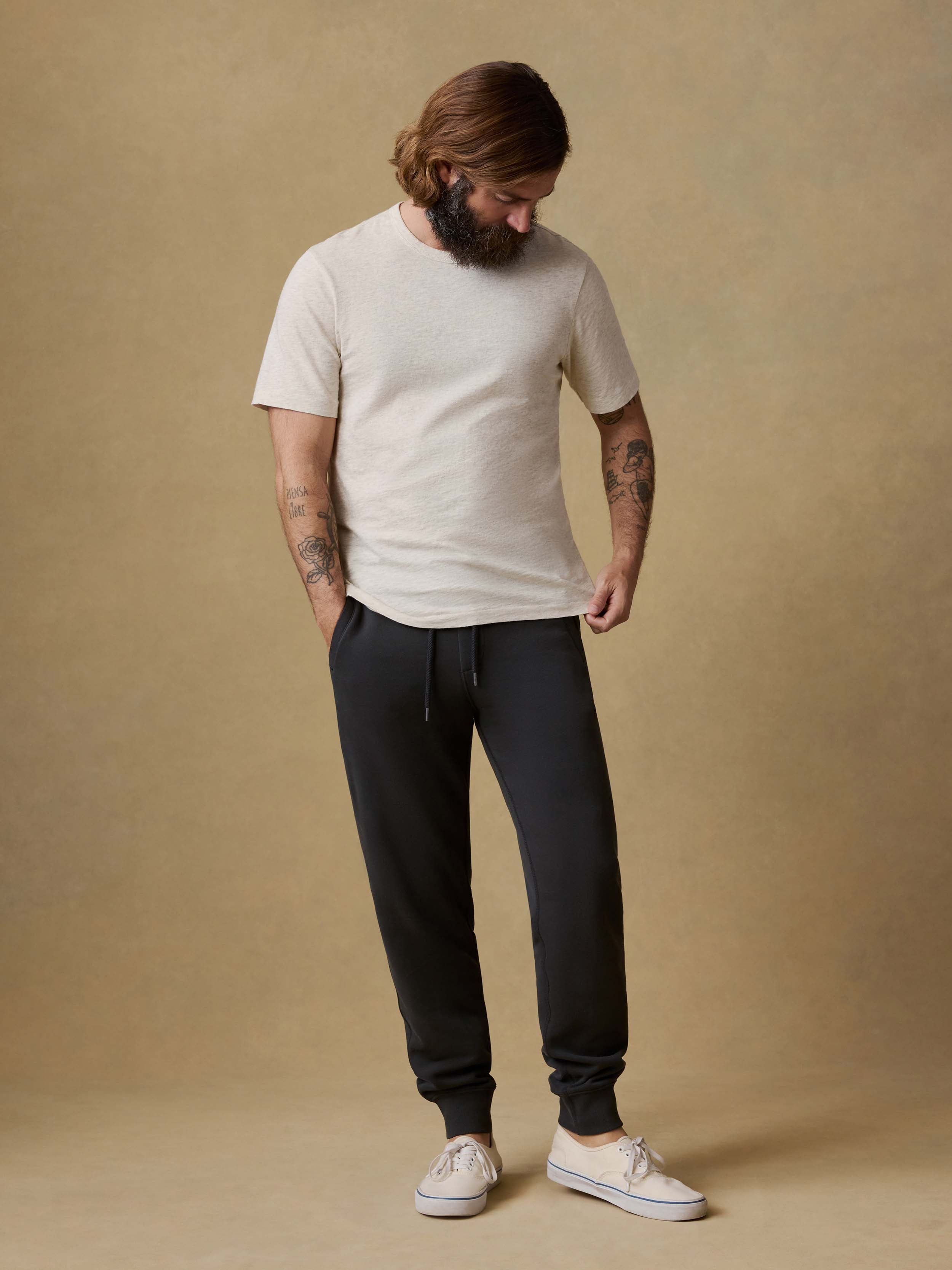 High Standard Fleece Sweatpant - Mountain Black