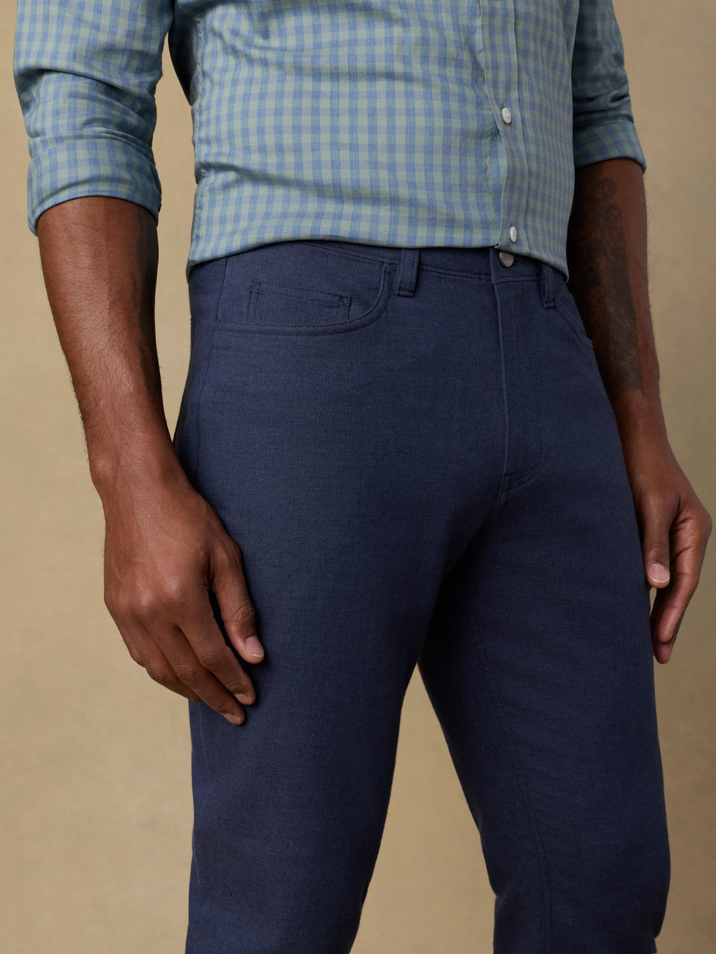 Movementâ„?Linen 5-Pocket Pant - Deep Sea Navy