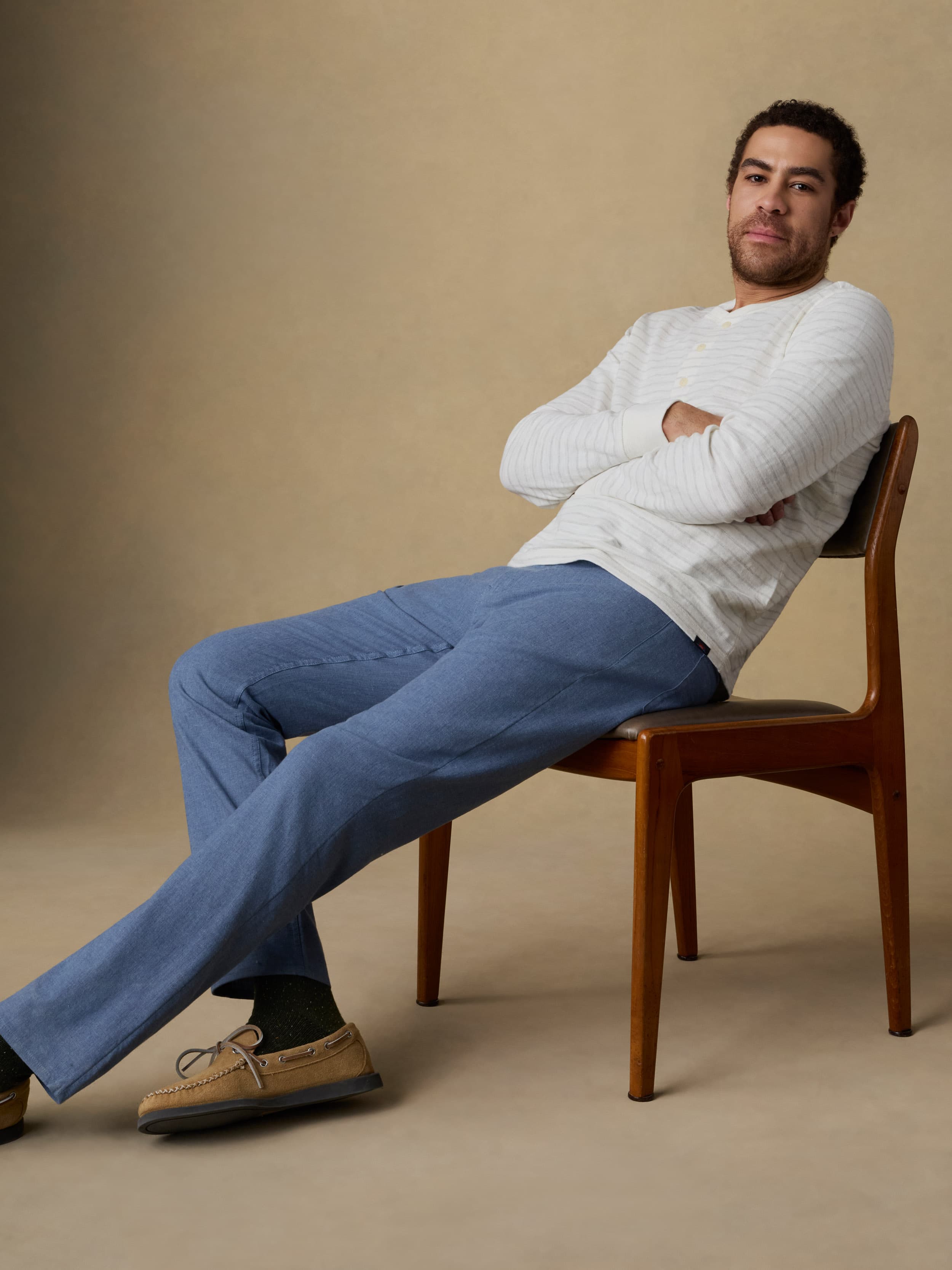 Movementâ„?Linen 5-Pocket Pant - Dusk Blue
