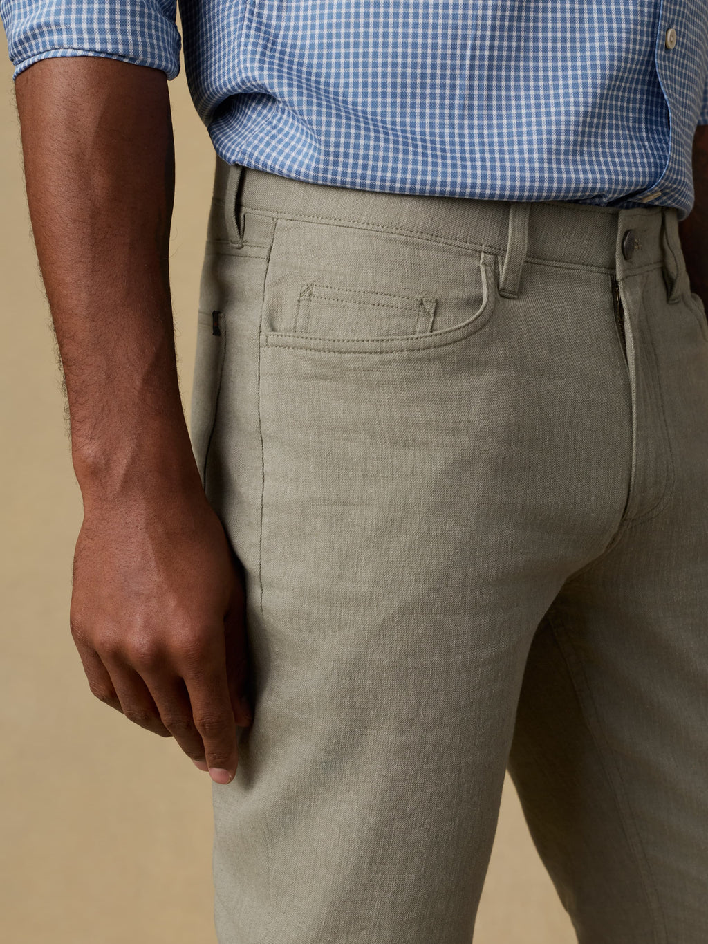 Movementâ„?Linen 5-Pocket Pant - Sage Cliff
