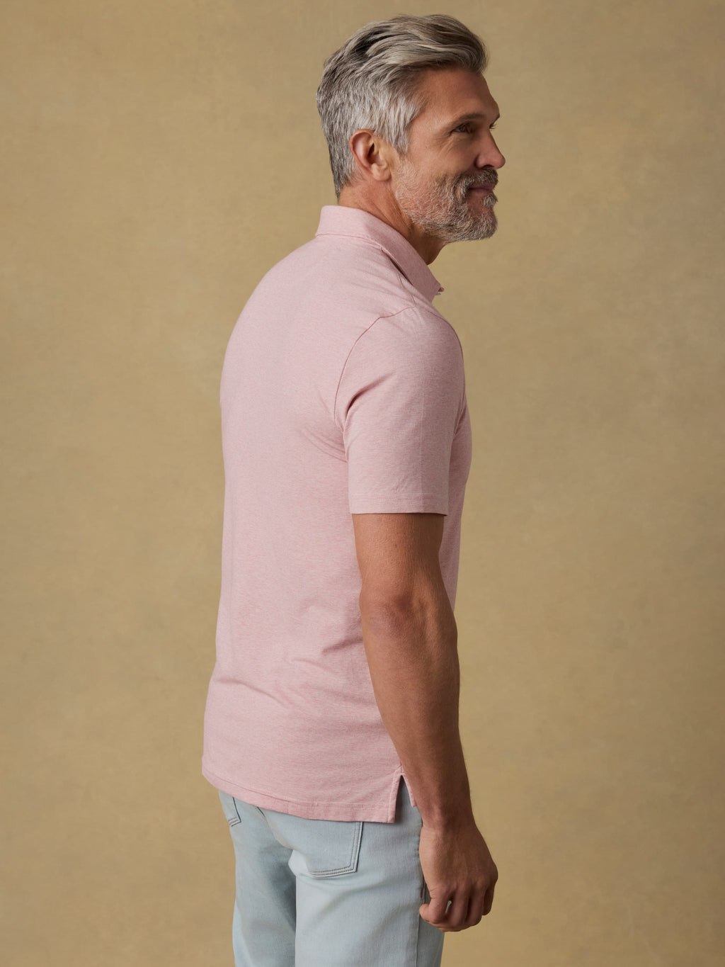 Short-Sleeve Movementâ„?Polo - Ivory Rose Feeder
