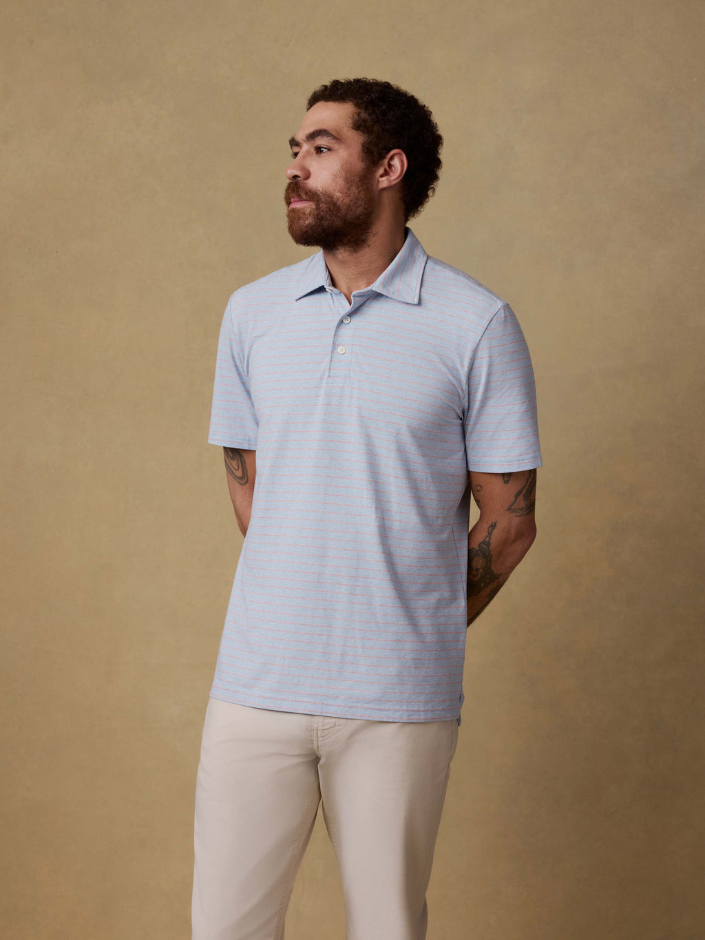 Short-Sleeve Movementâ„?Polo - Vista View Stripe