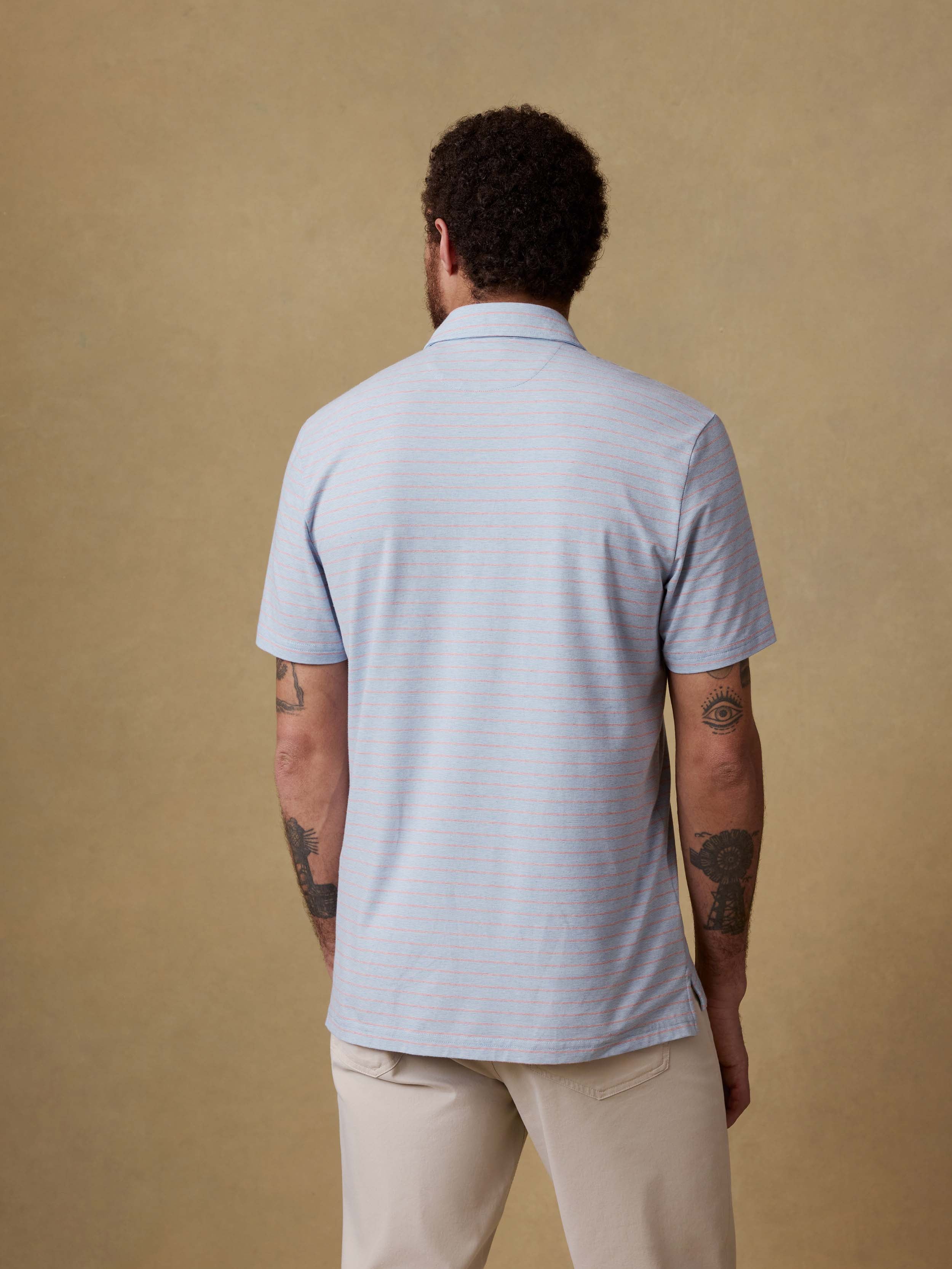 Short-Sleeve Movementâ„?Polo - Vista View Stripe