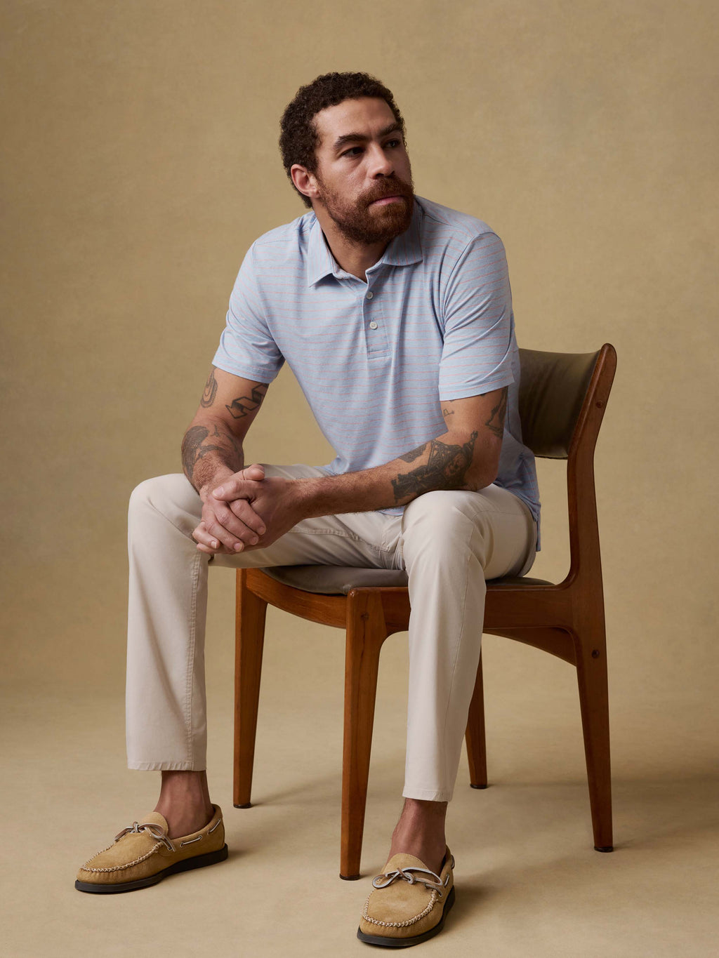 Short-Sleeve Movementâ„?Polo - Vista View Stripe