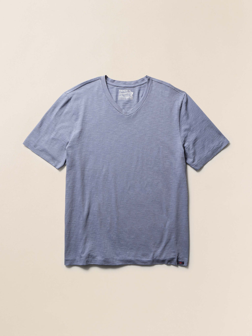 Short-Sleeve Sunwashed V-Neck Tee - Flint