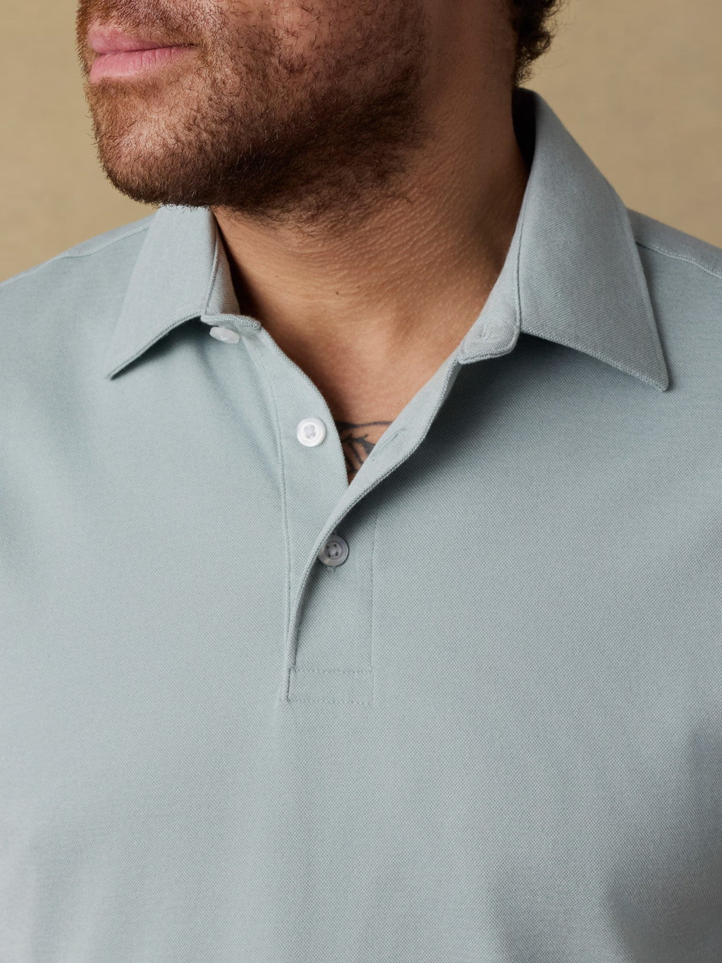 Short-Sleeve Movementâ„?Pique Polo - Aspen Green Melange