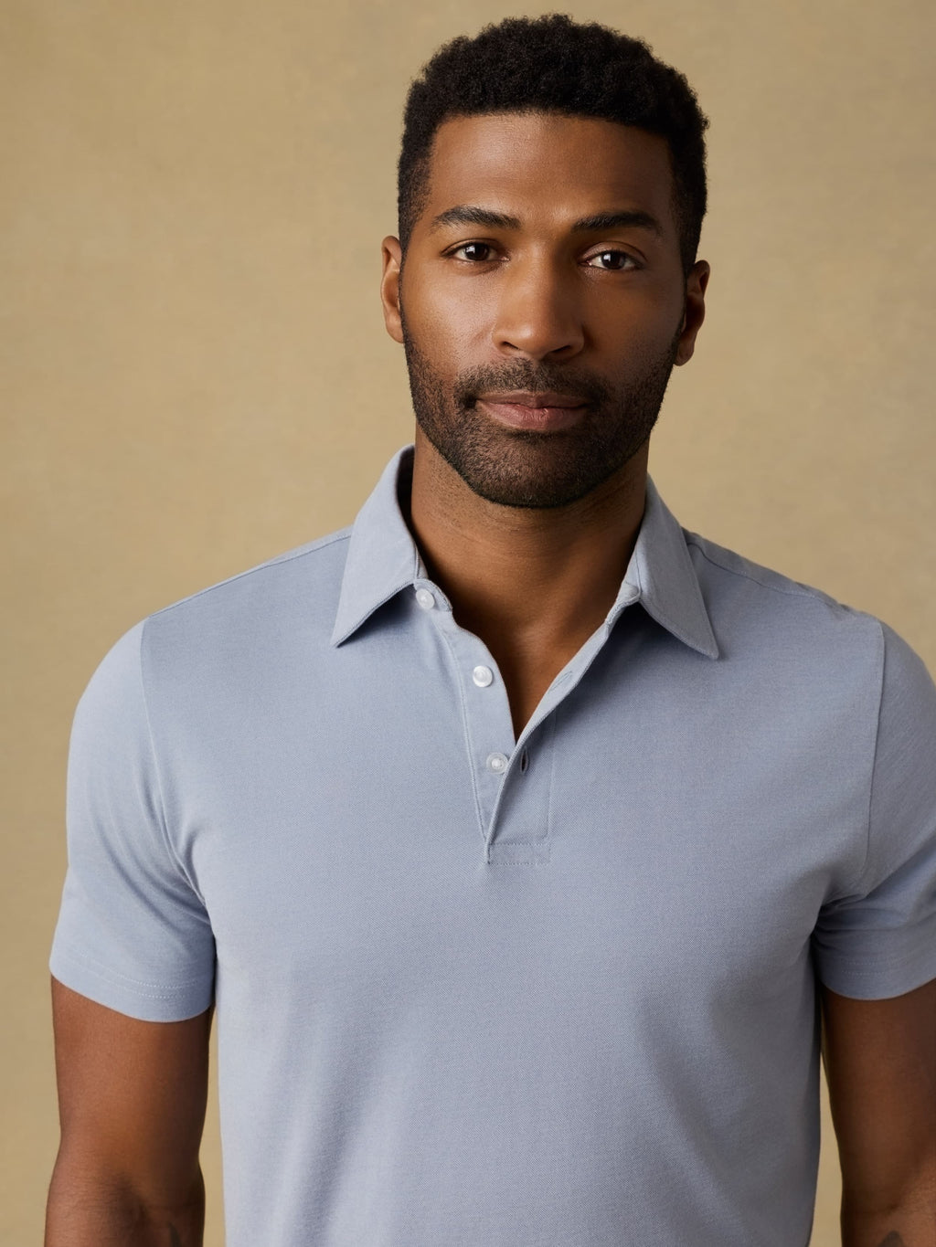 Short-Sleeve Movementâ„?Pique Polo - Flint White Melange