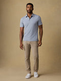 Short-Sleeve Movementâ„?Pique Polo - Flint White Melange