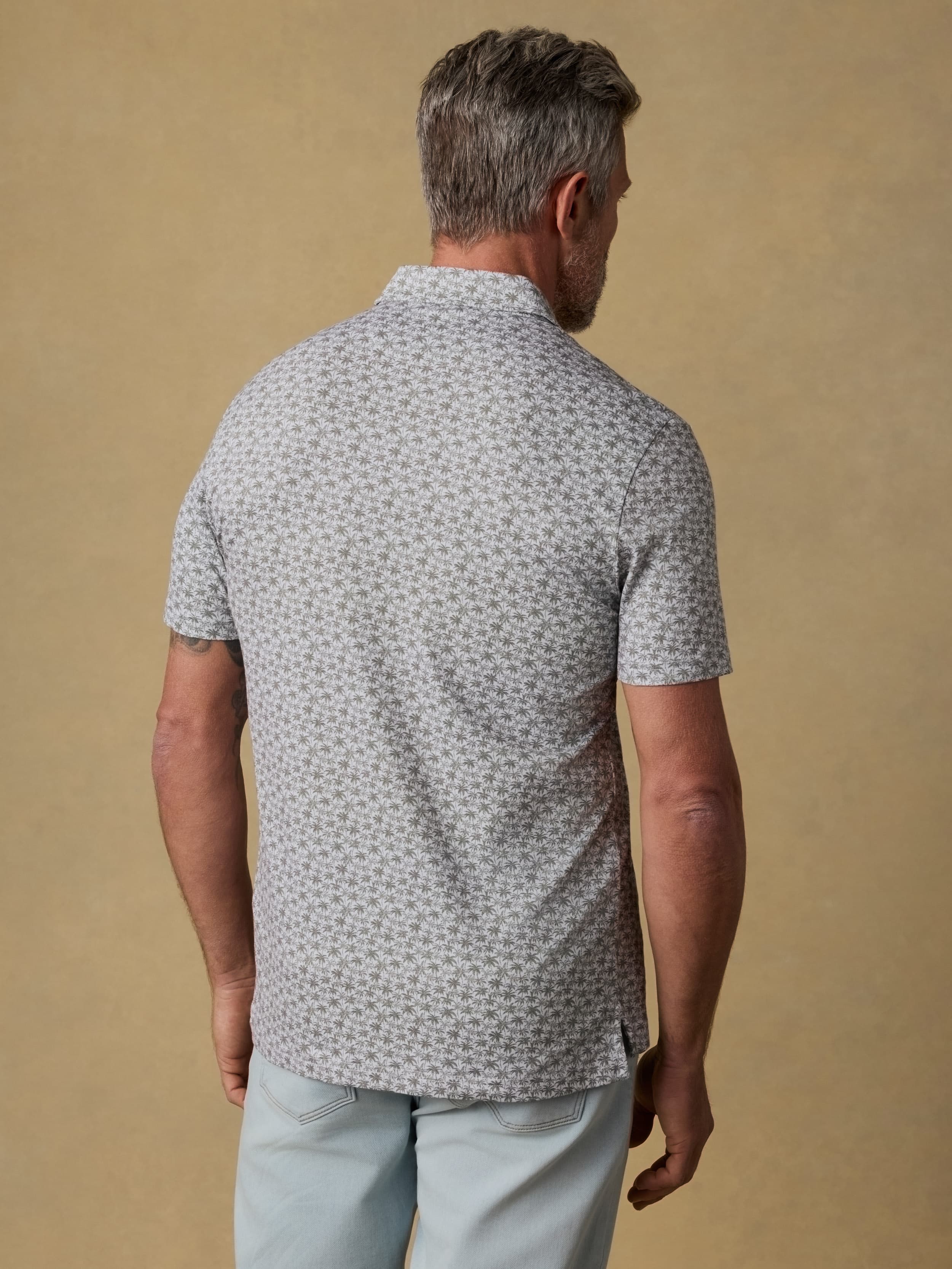 Short-Sleeve Movementâ„?Pique Polo - Olive Palm Beach