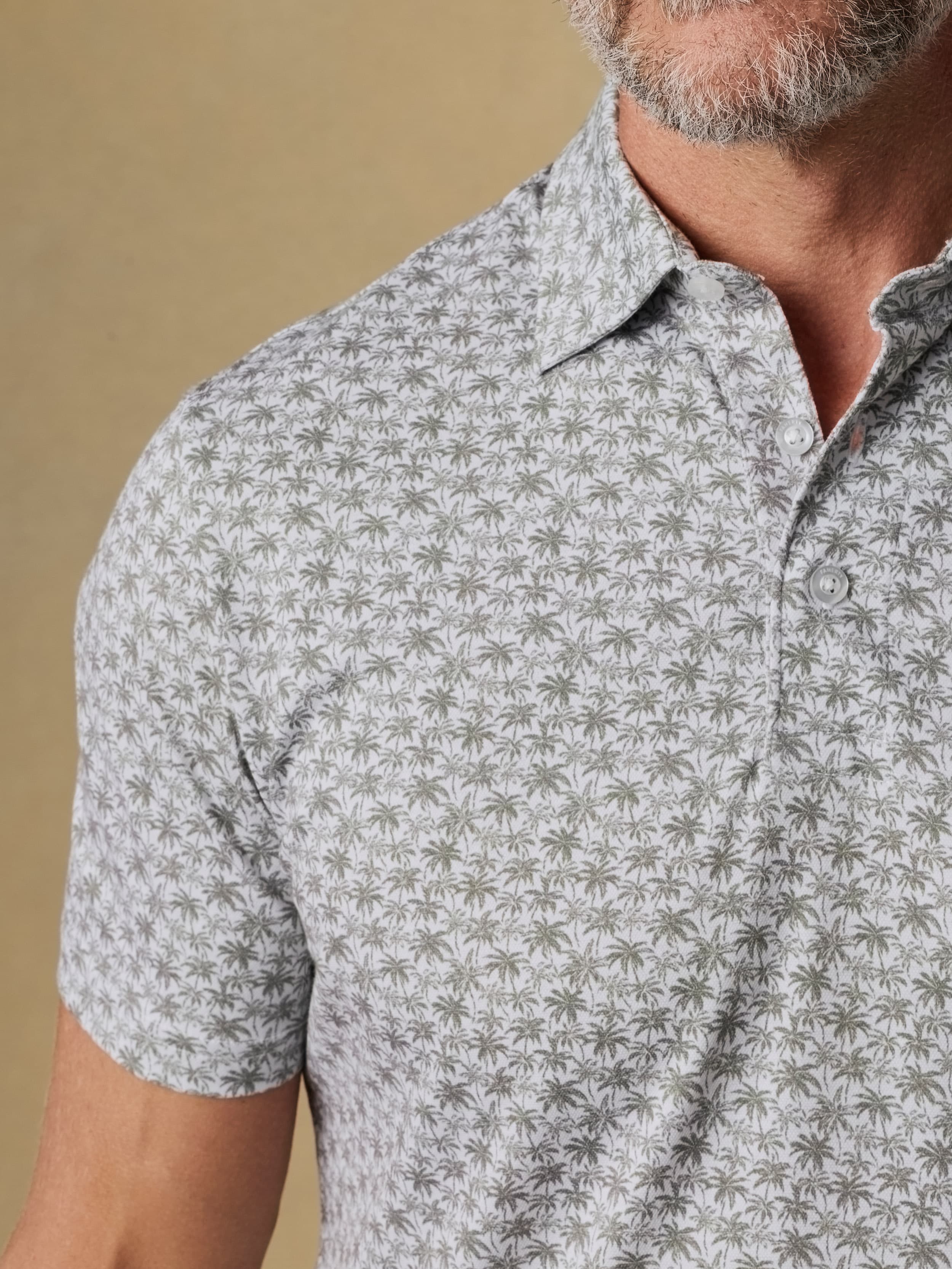 Short-Sleeve Movementâ„?Pique Polo - Olive Palm Beach