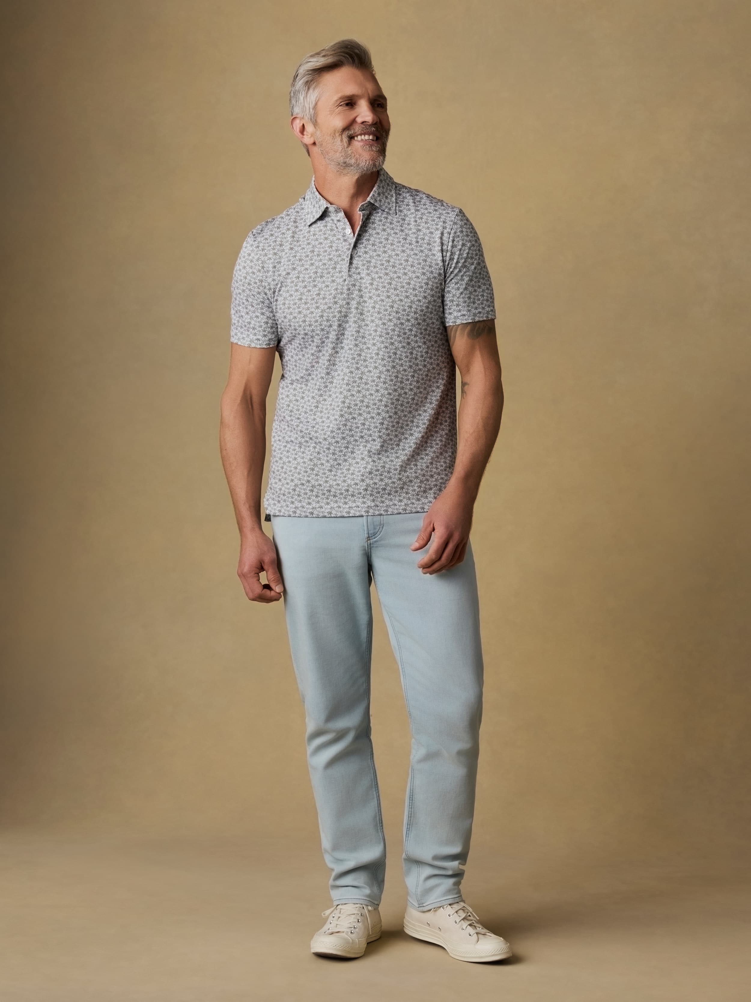 Short-Sleeve Movementâ„?Pique Polo - Olive Palm Beach