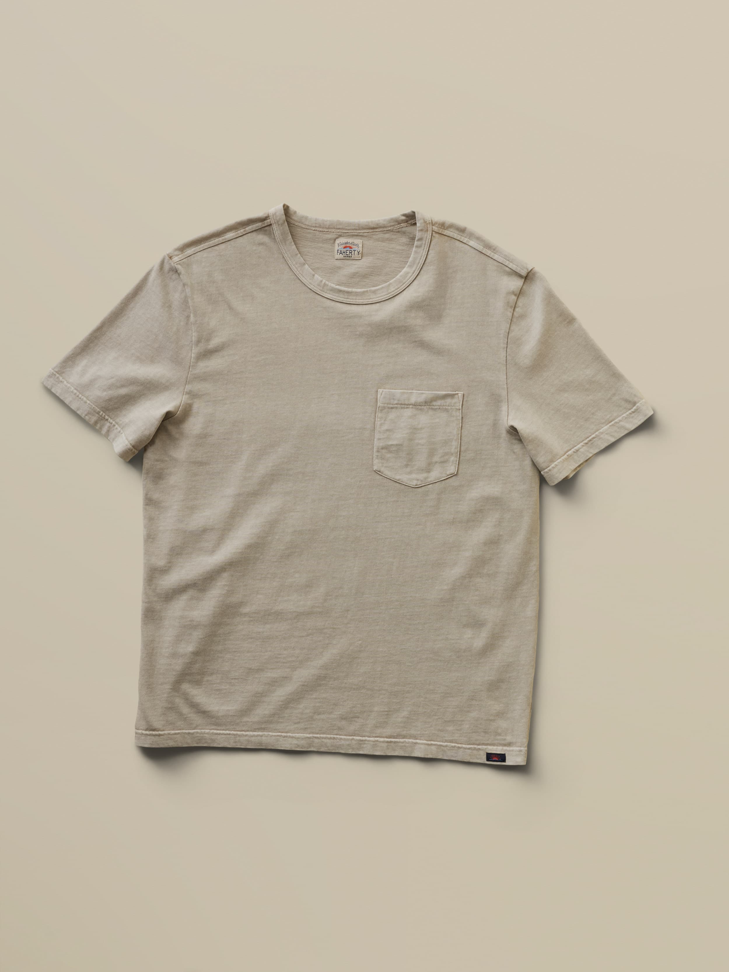 Short-Sleeve Recycled Cotton Tee - Sand Point