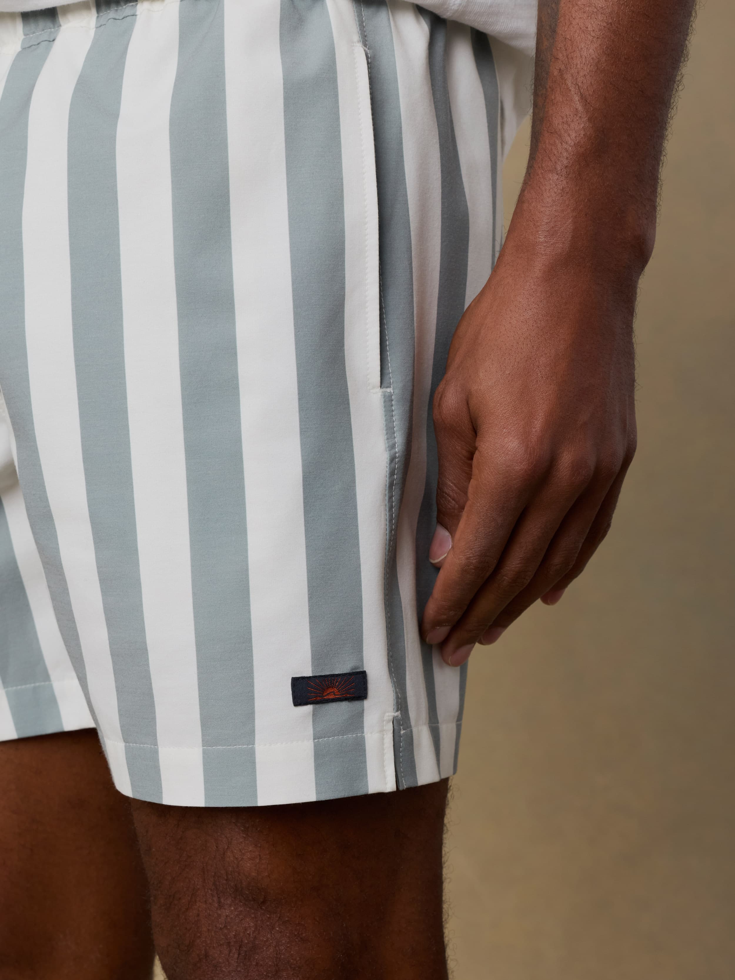 All Dayâ„?Trunk (6") - Sage Awning Stripe