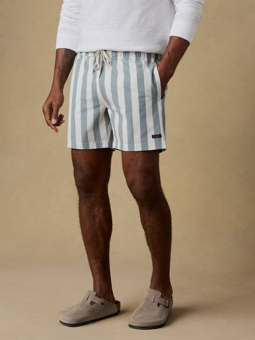 All Dayâ„?Trunk (6") - Sage Awning Stripe