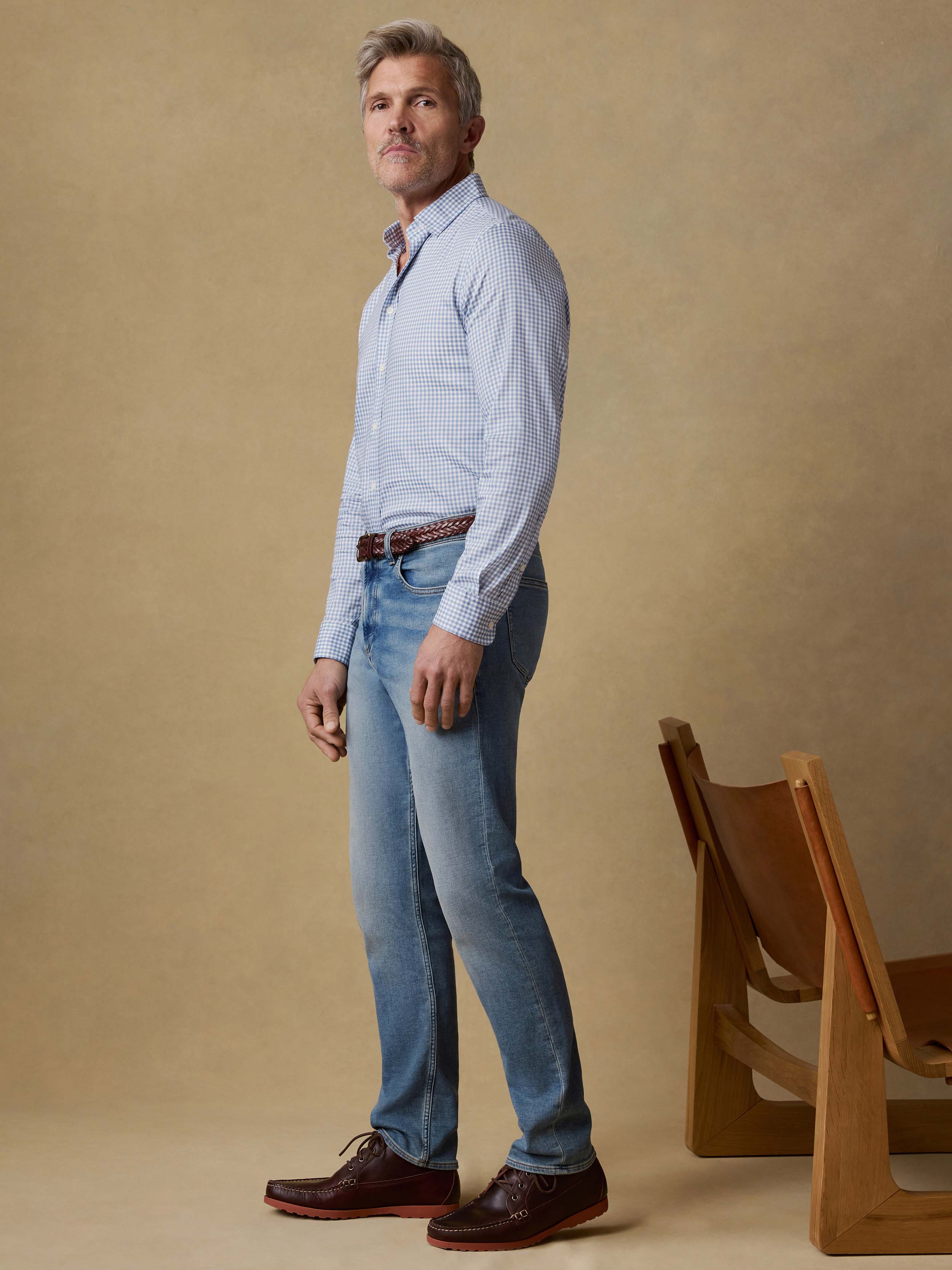 The Movementâ„?Shirt - Light Blue Gingham