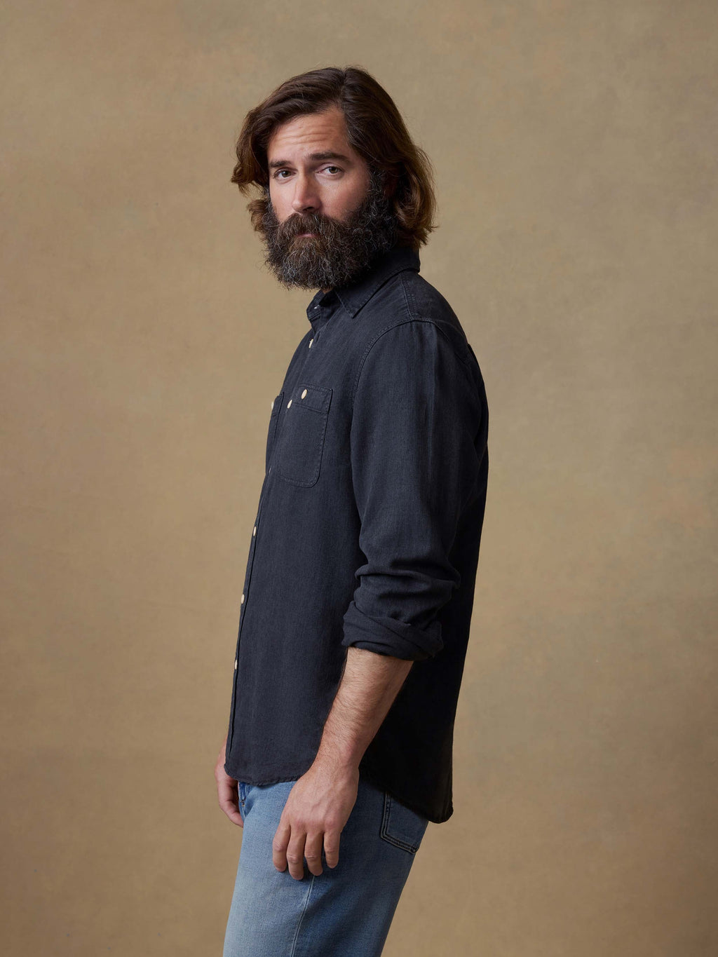 Tried & True Chambray Workshirt - Durango Black