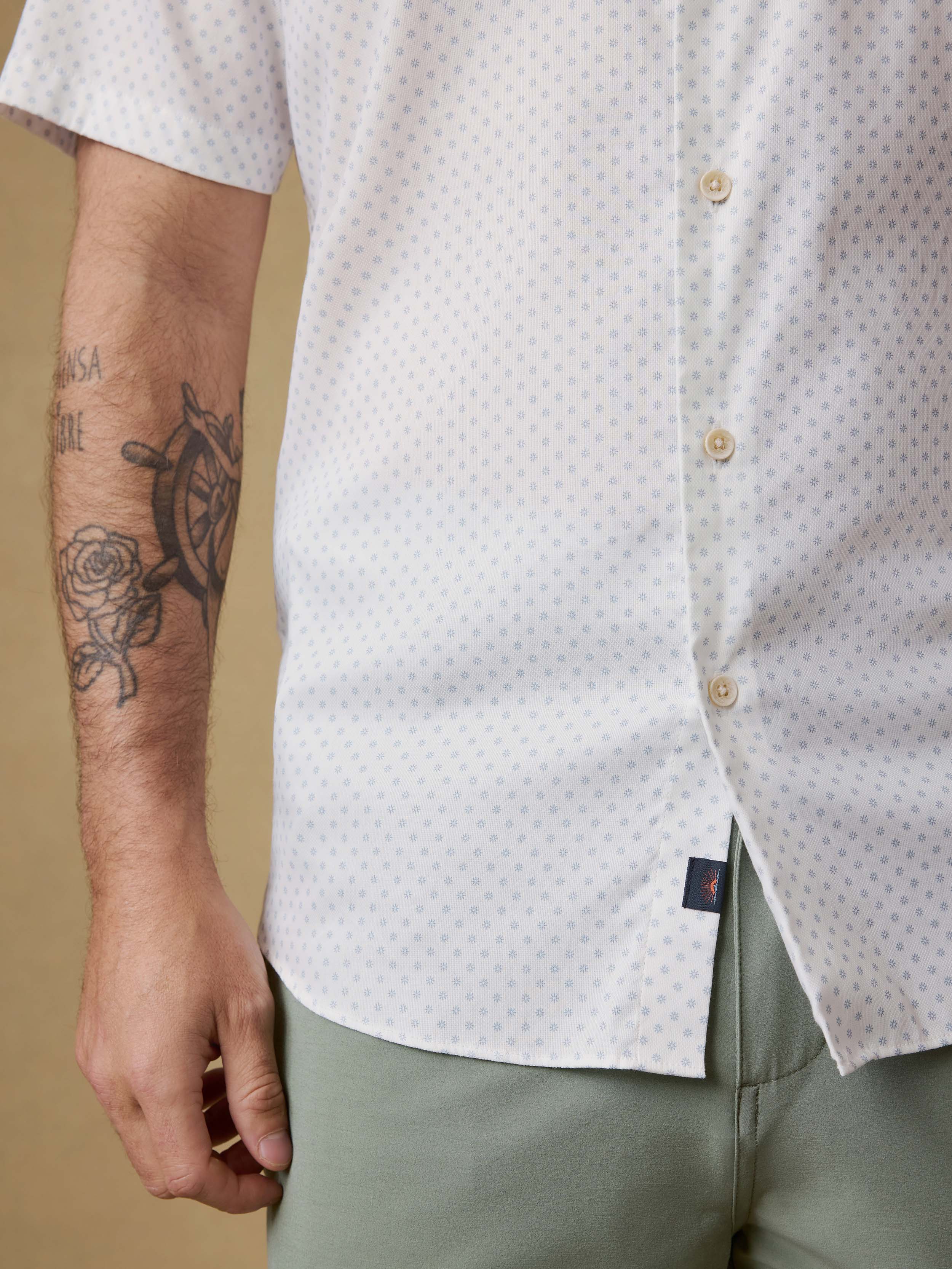 Short-Sleeve Movementâ„?Monterey Shirt - Mist Sunburst