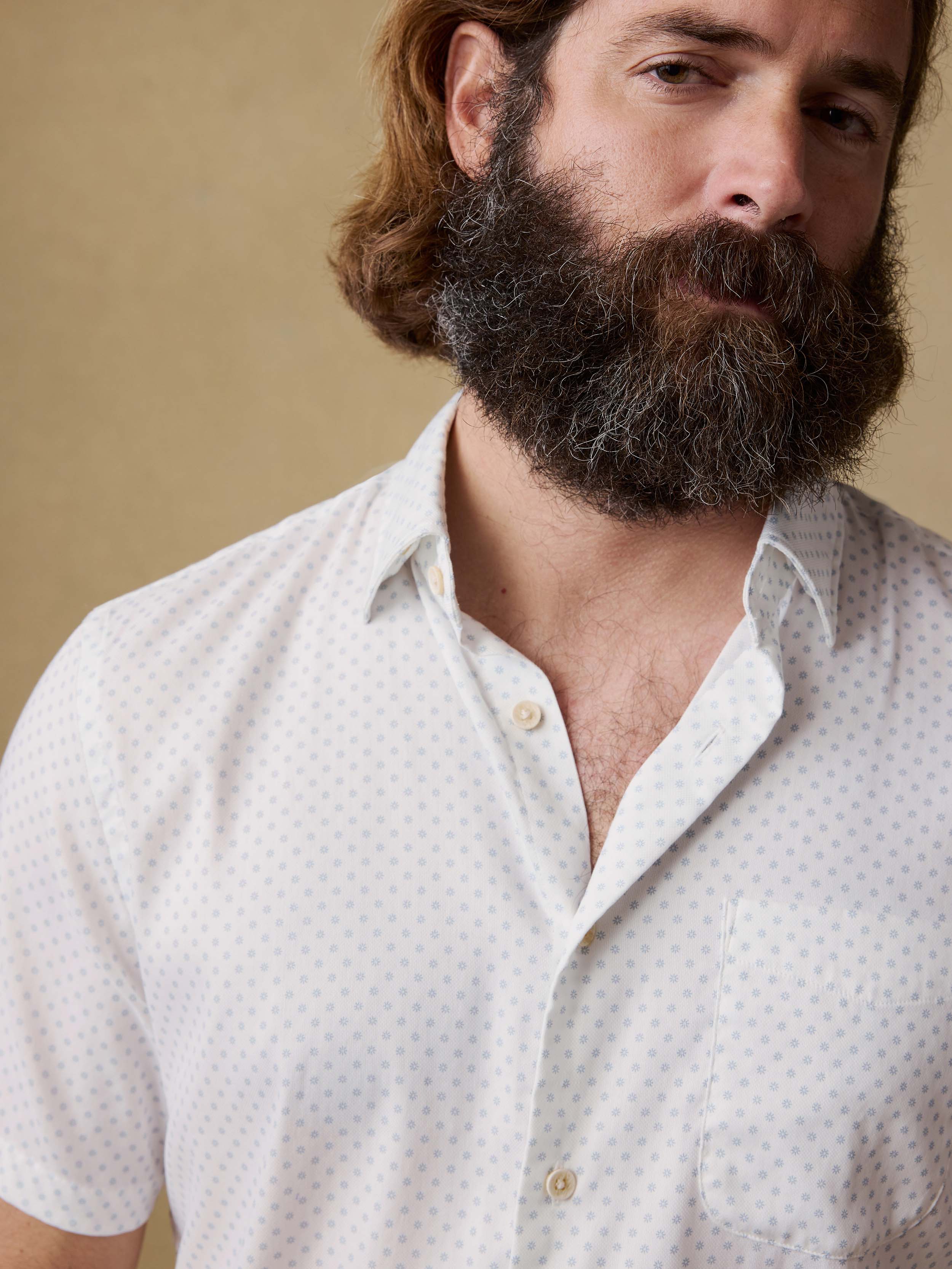 Short-Sleeve Movementâ„?Monterey Shirt - Mist Sunburst