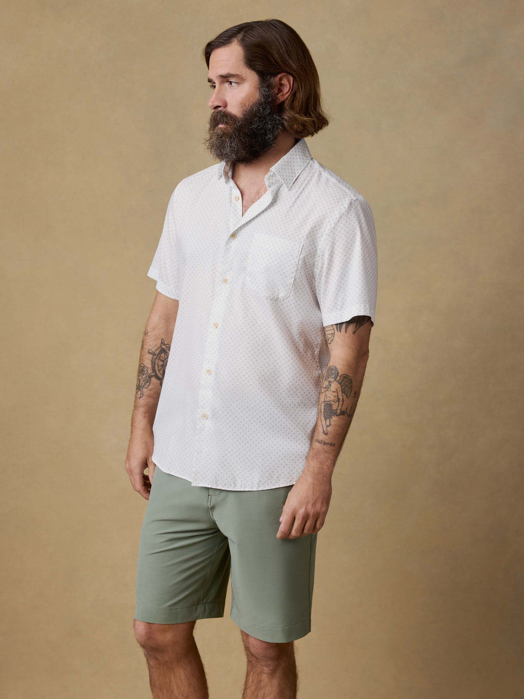 Short-Sleeve Movementâ„?Monterey Shirt - Mist Sunburst