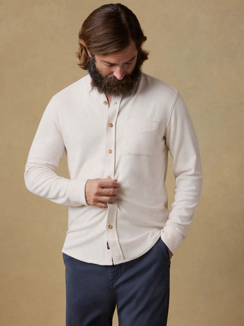 Legendâ„?Sweater Shirt (single Pocket) - Off White