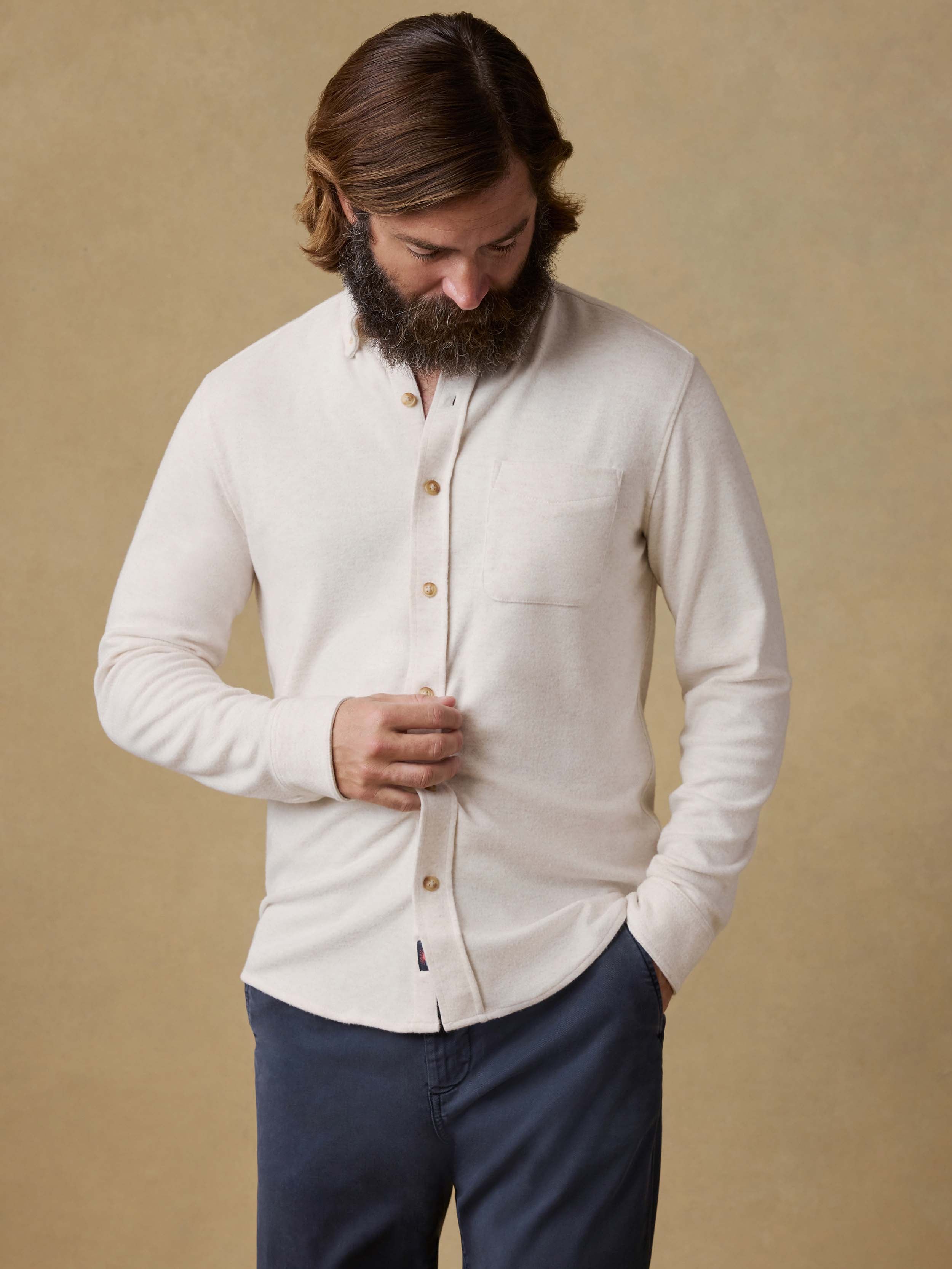 Legendâ„?Sweater Shirt (single Pocket) - Off White
