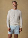 Sunwashed Crewneck Sweater - White Shell