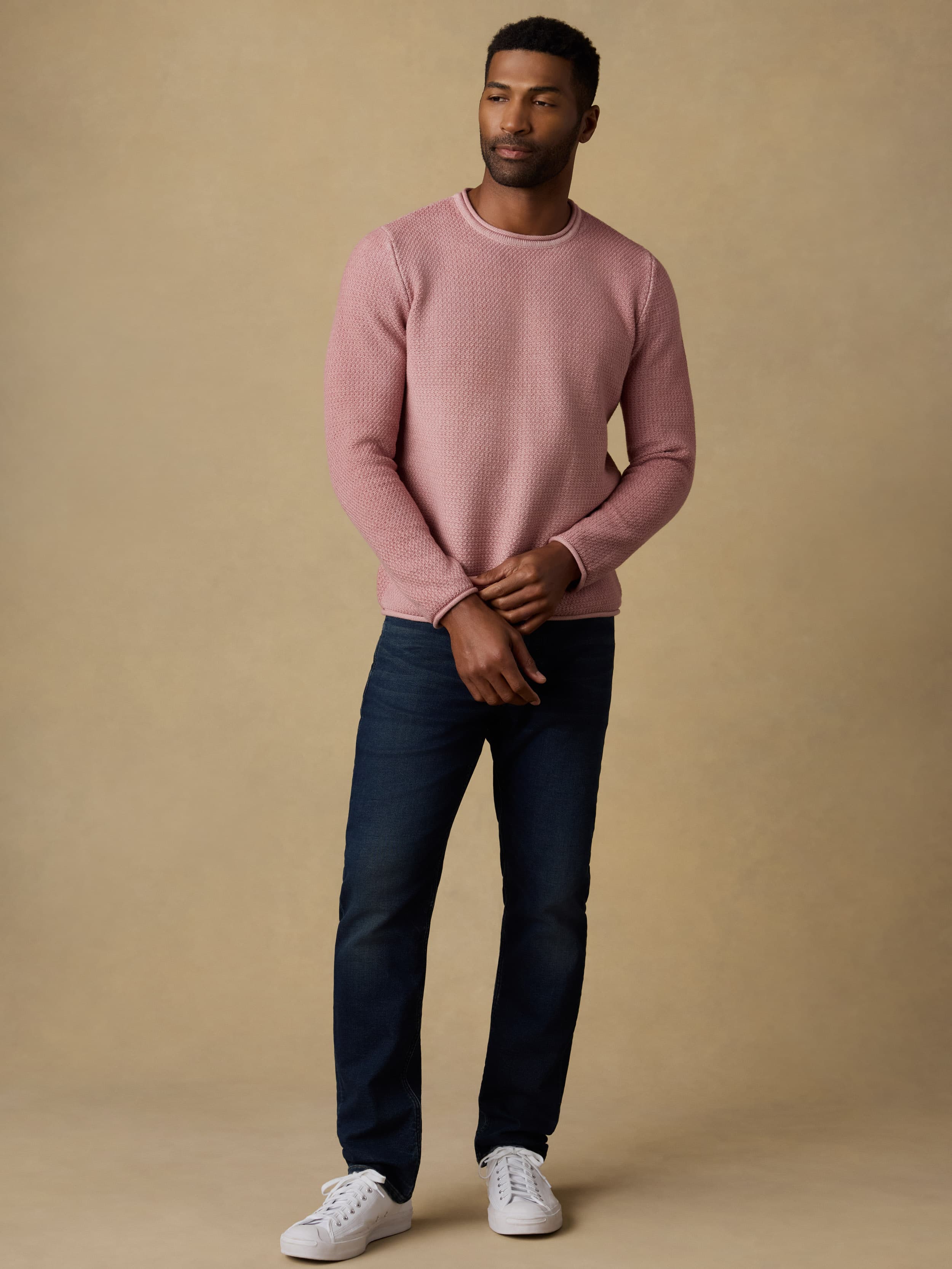 Sunwashed Dockside Sweater - Adobe