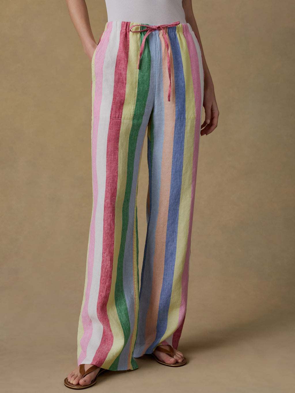 Laidback Linen Pant - Sunbeam Stripe