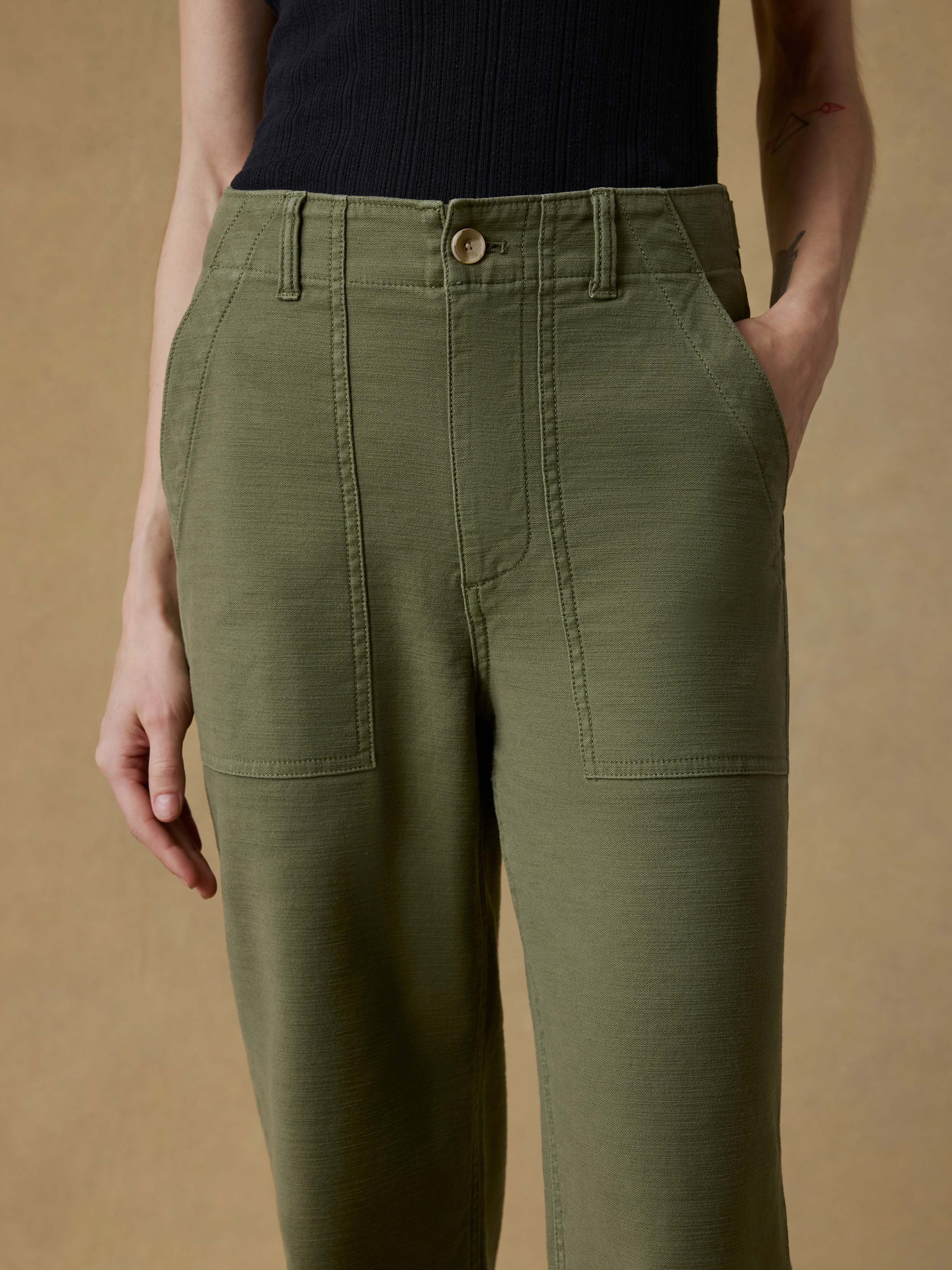 Soft Stretch Utility Pant - Moss