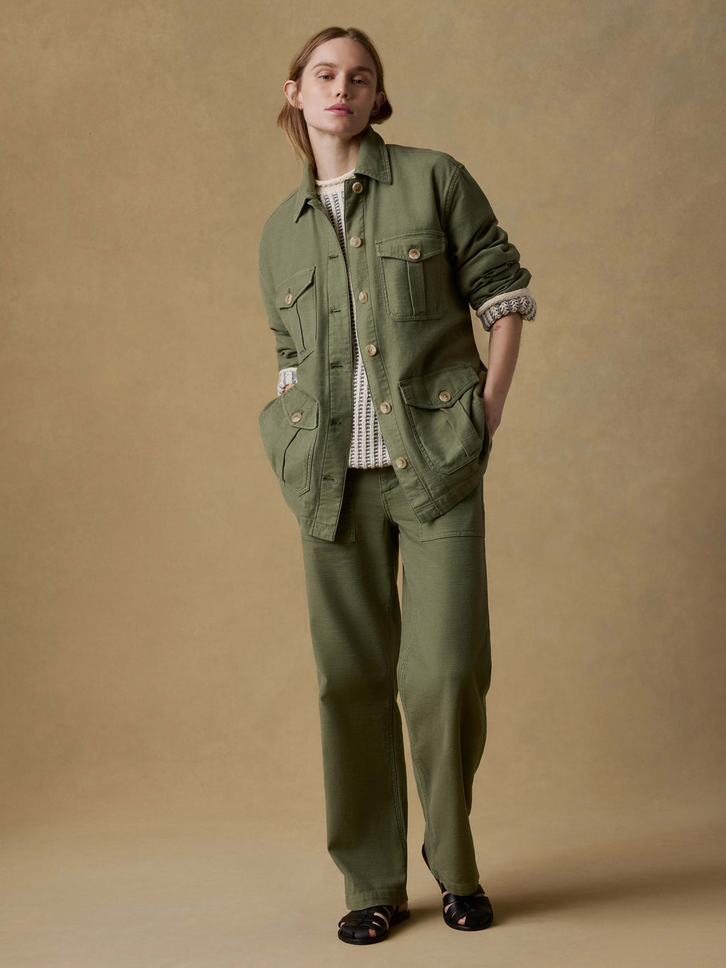 Soft Stretch Utility Pant - Moss