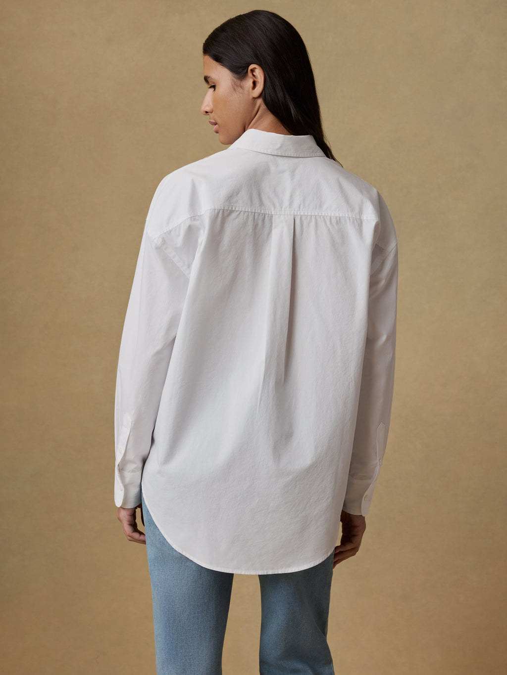 Coastal Poplin Relaxed Shirt - White
