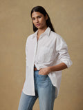 Coastal Poplin Relaxed Shirt - White