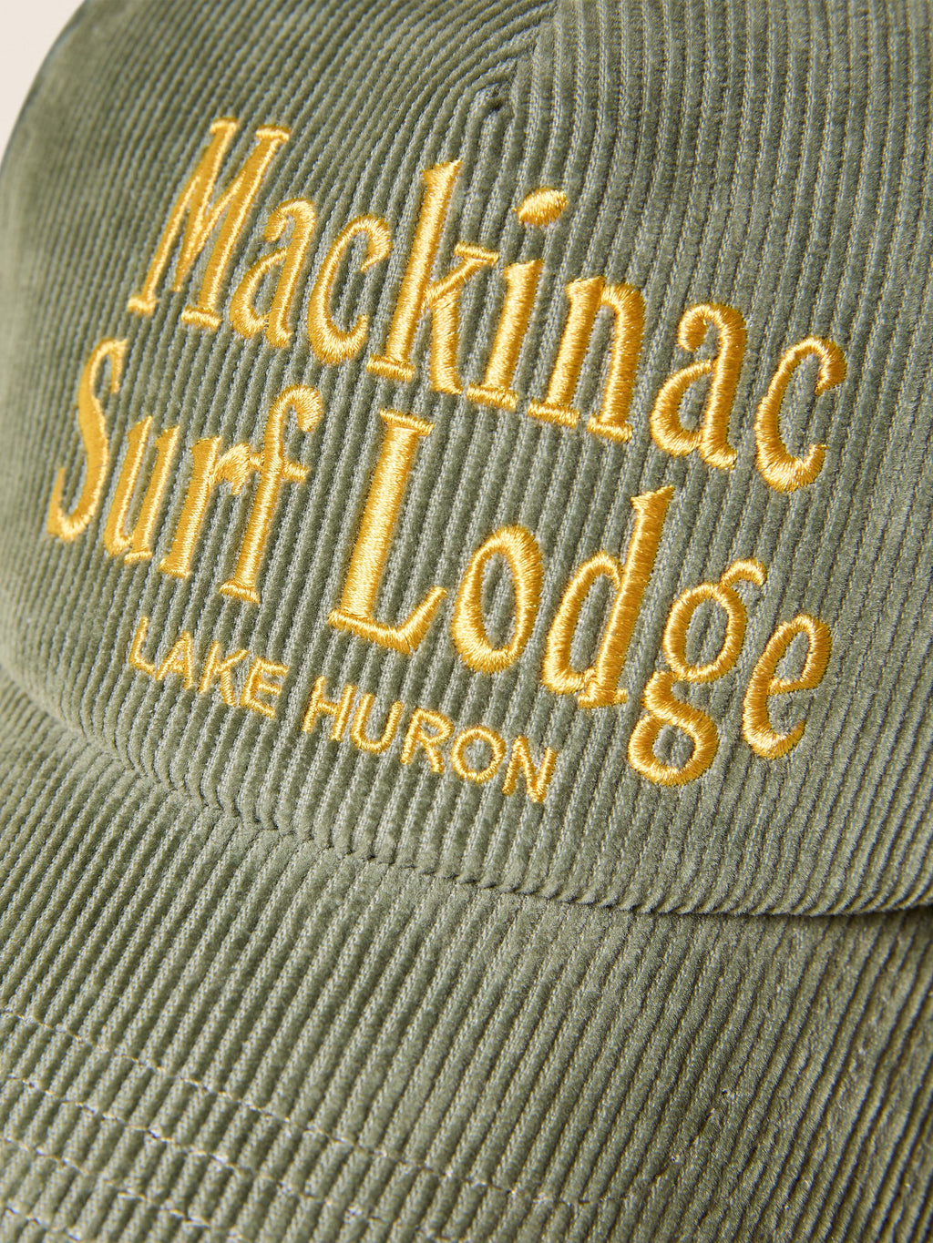 Vintage Cord Baseball Hat - Light Pine