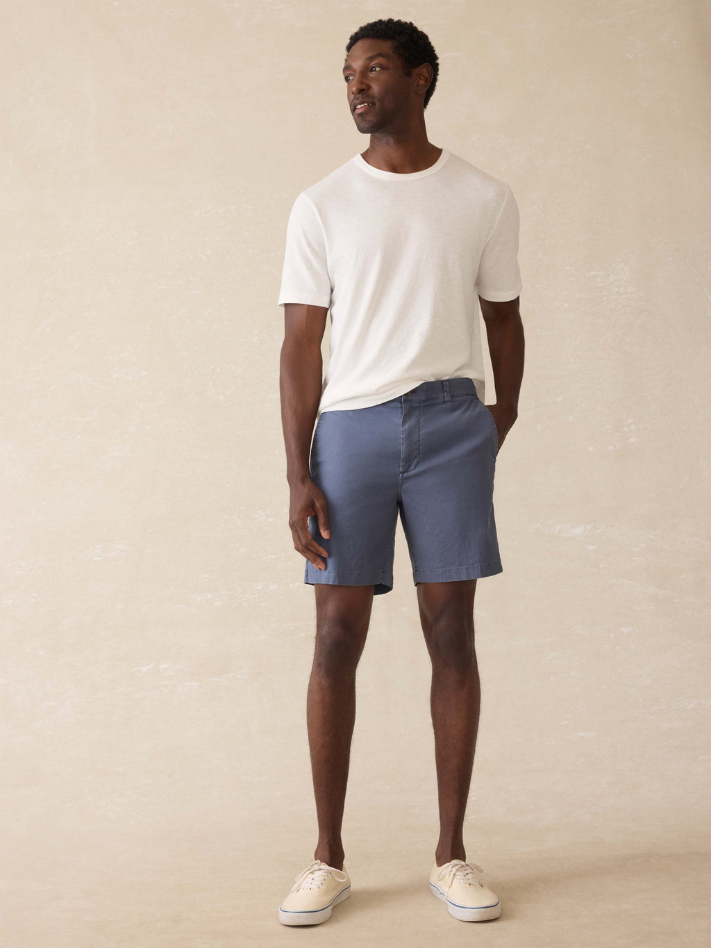 Tradewinds Linen Blend Short - Blue Abyss