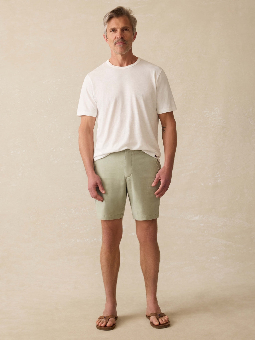Tradewinds Linen Blend Short - Sage Mist