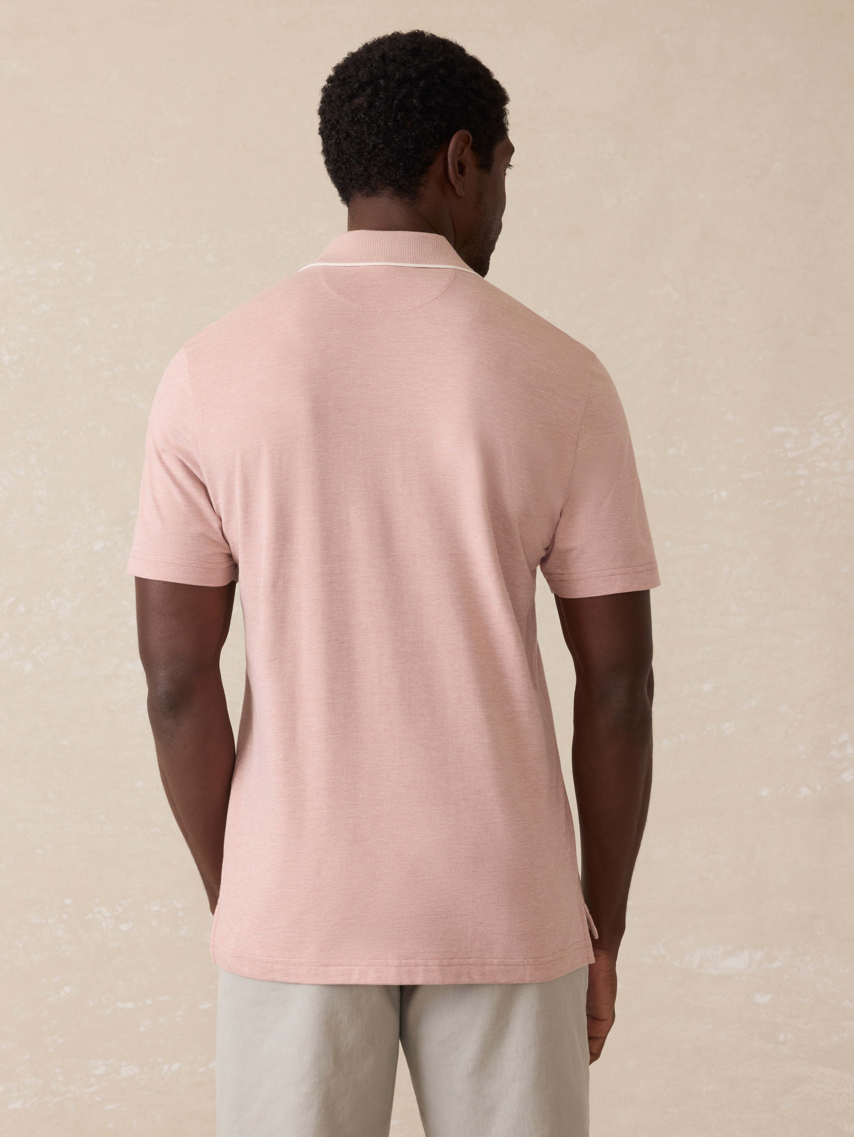 Short-Sleeve Movementâ„?Pique Polo - Sedona Melange